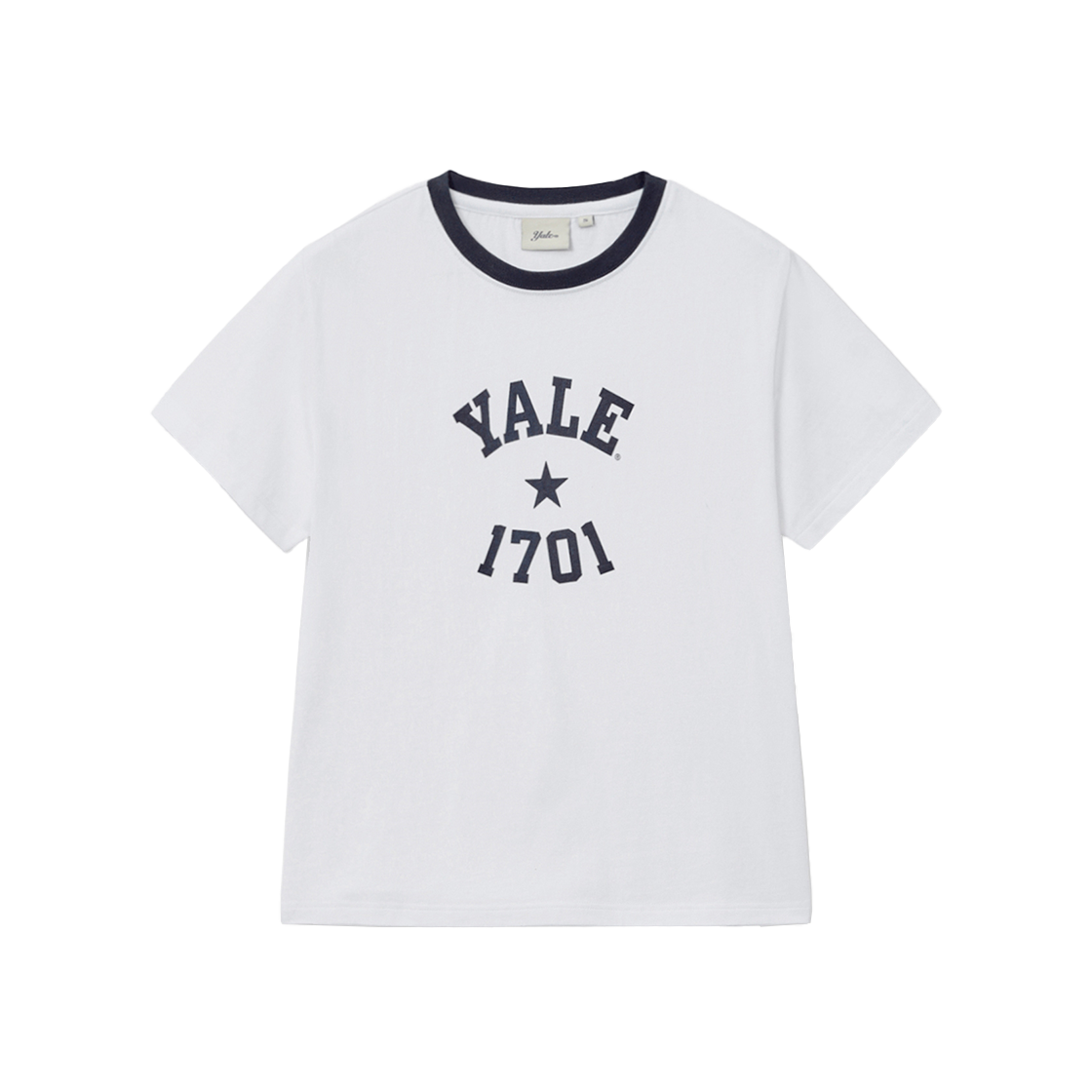 예일 우먼즈 1701 로고 티셔츠_화이트(Yale Women's 1701 Logo T-Shirt White) - 1