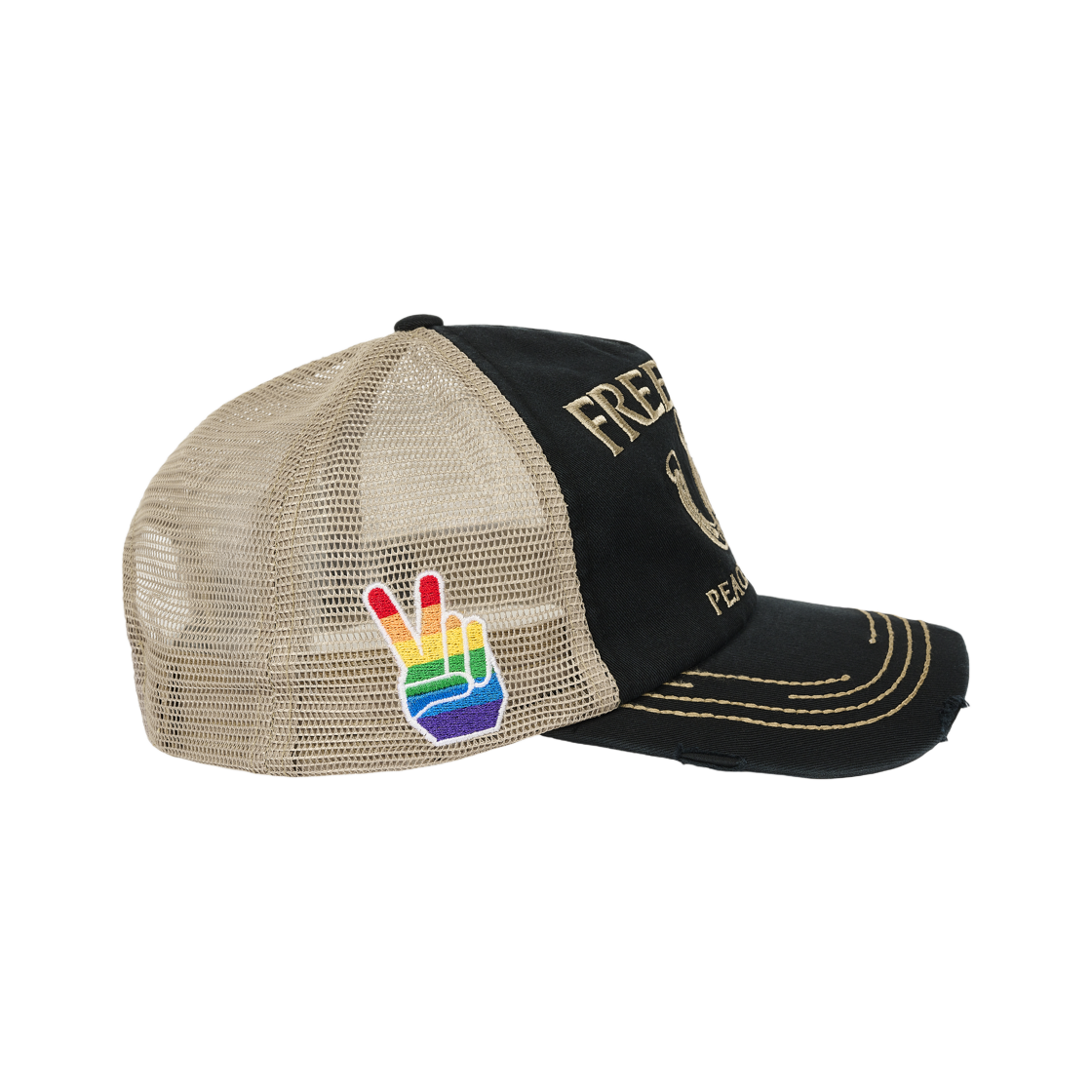 팔라스 프리덤 디스트레스드 트러커 블랙 - 25FW(Palace Freedom Distressed Trucker Black - 25FW) - 2