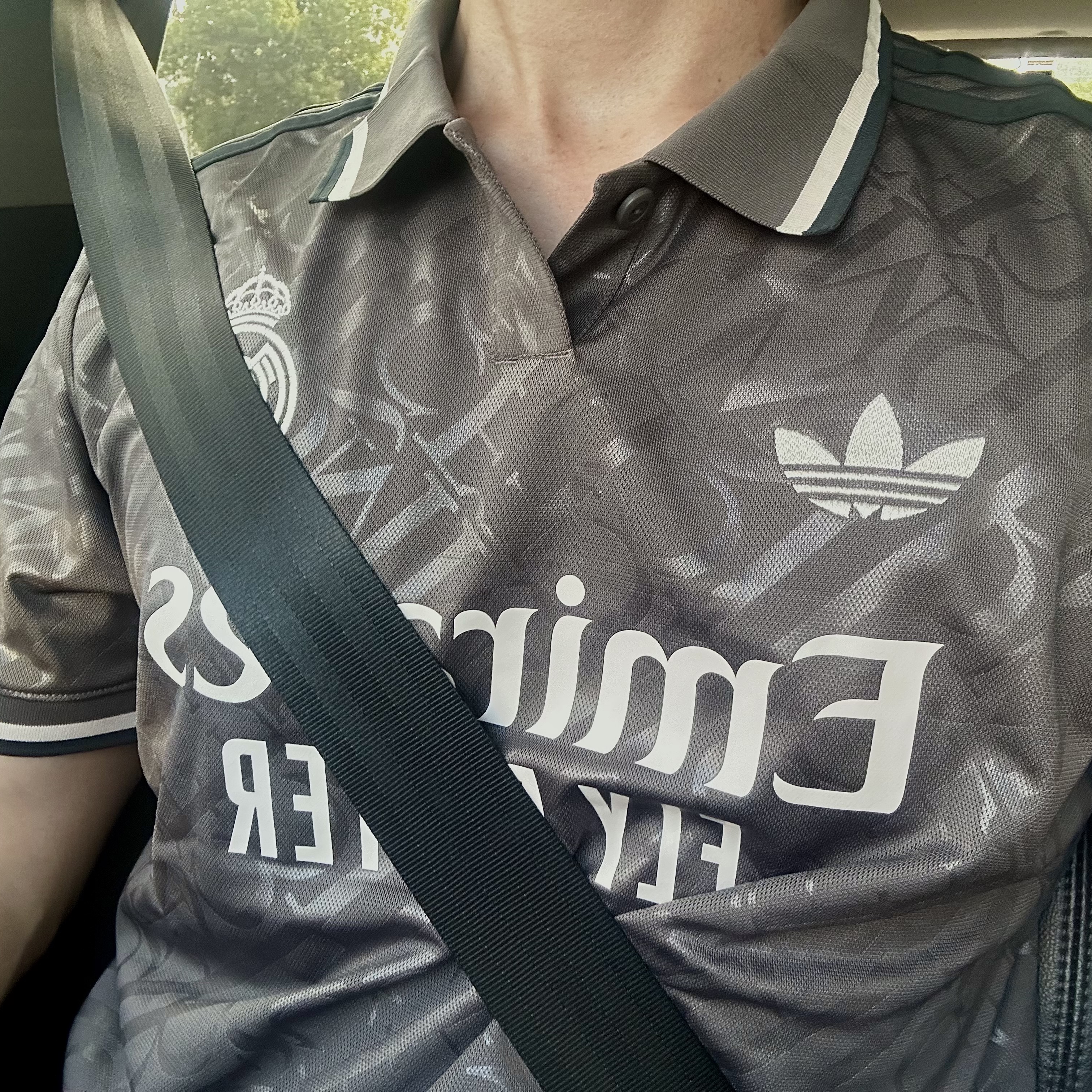 Adidas Real Madrid 2024/25 3rd Jersey Charcoal - KR Sizing (Non Marking Ver.) 착용 스타일