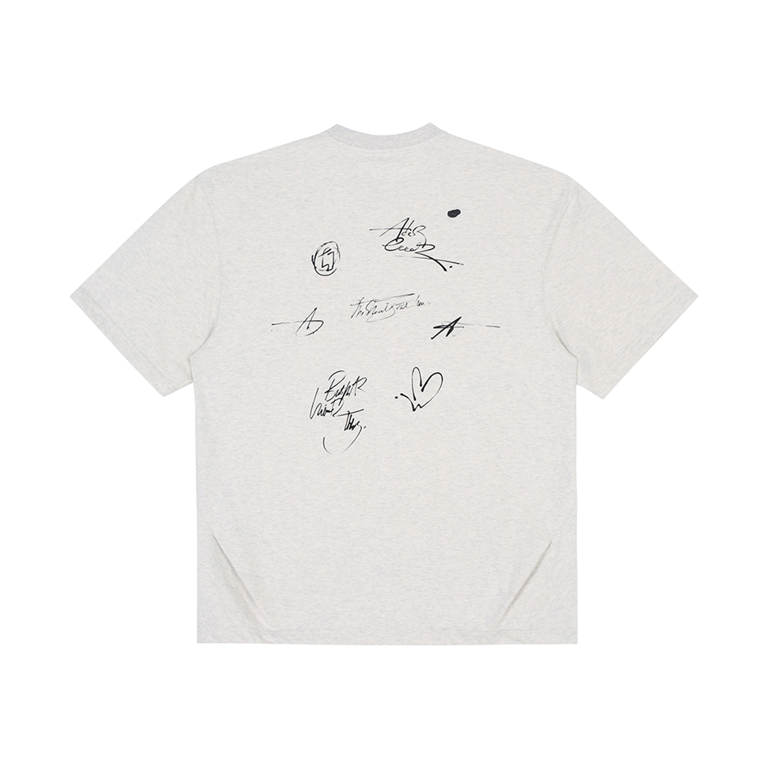 아더에러 트윙클 하트 로고 티셔츠 오트밀(Ader Error Twinkle Heart Logo T-Shirt Oatmeal) - 2