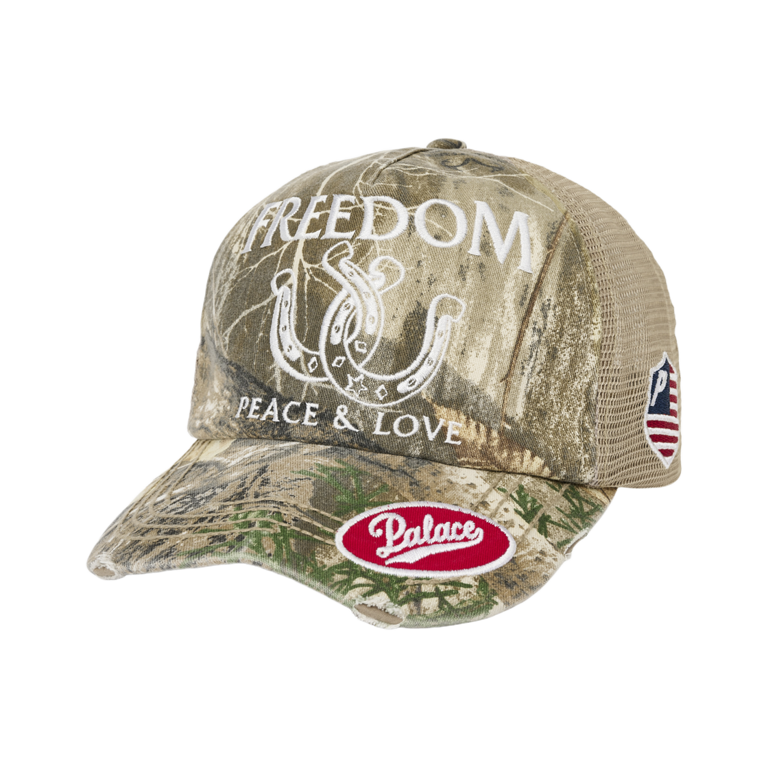 팔라스 프리덤 디스트레스드 트러커 리얼트리 엣지 - 25FW(Palace Freedom Distressed Trucker Realtree Edge - 25FW)