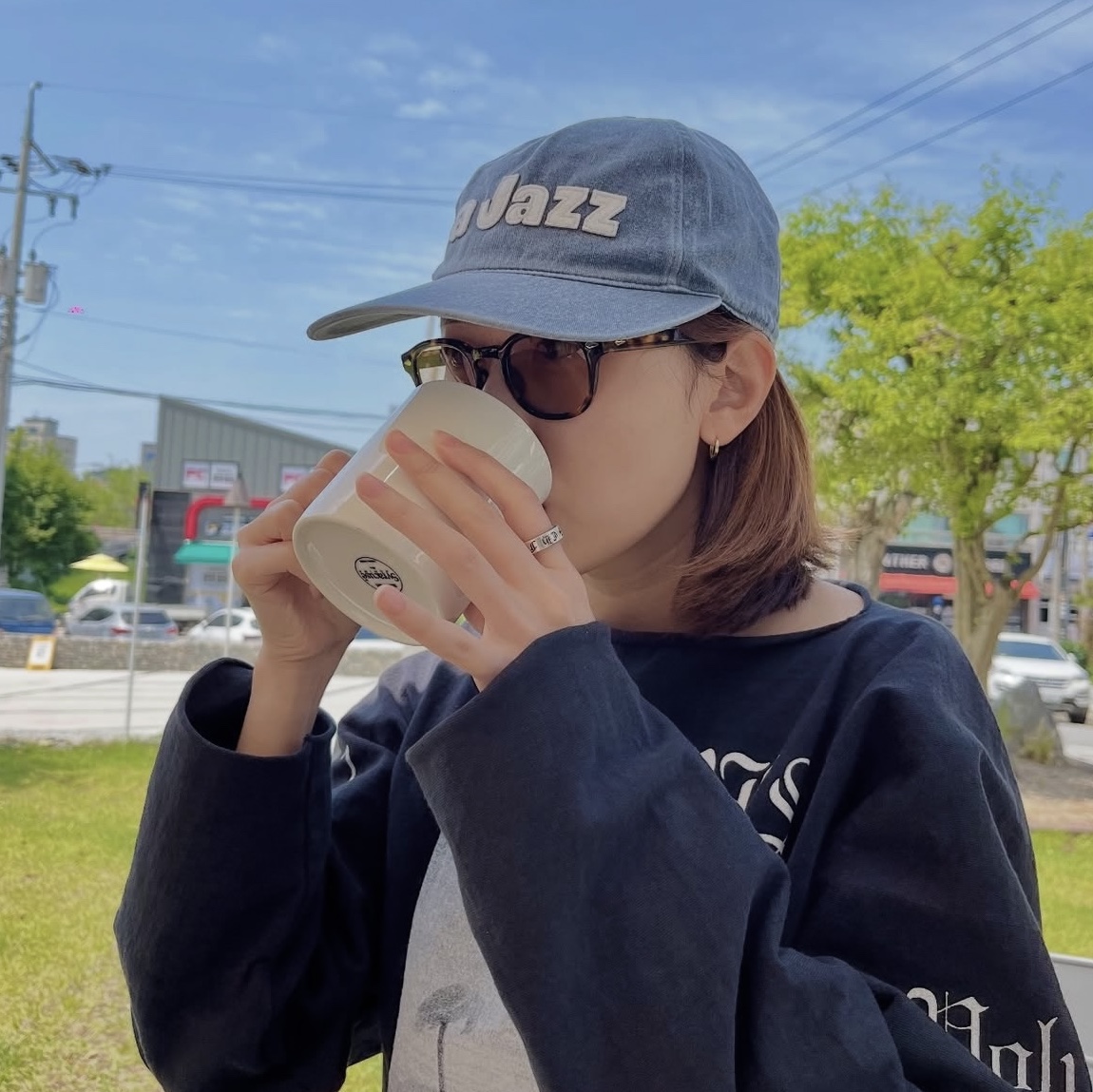 Yeezy Vultures Long T-Shirt Black 착용 스타일 - 2