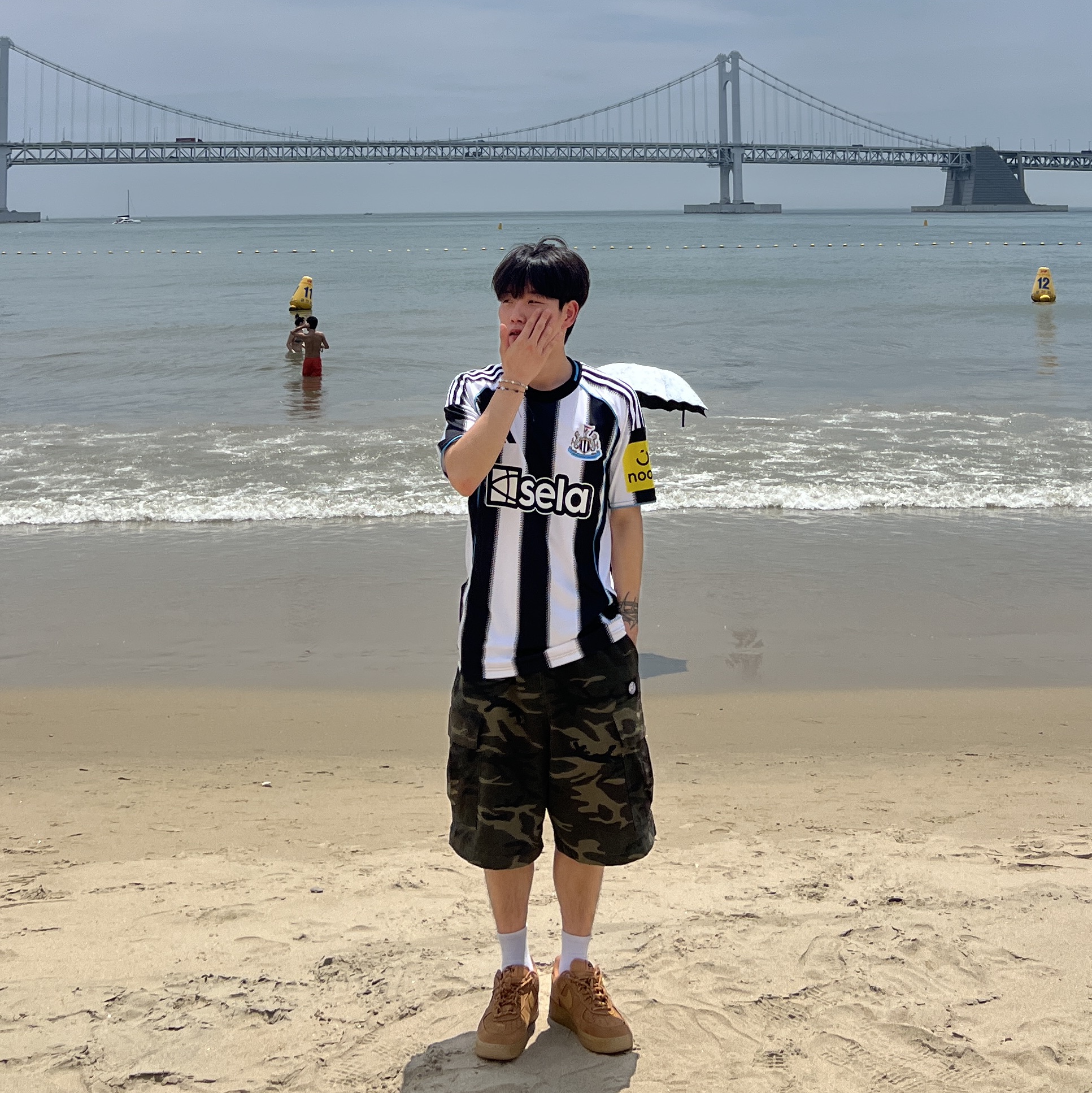 Adidas Newcastle United FC 25/26 Home Jersey Black White - KR Sizing (Non Marking Ver.), Nike Air Force 1 '07 WB Flax 착용 스타일 - 1