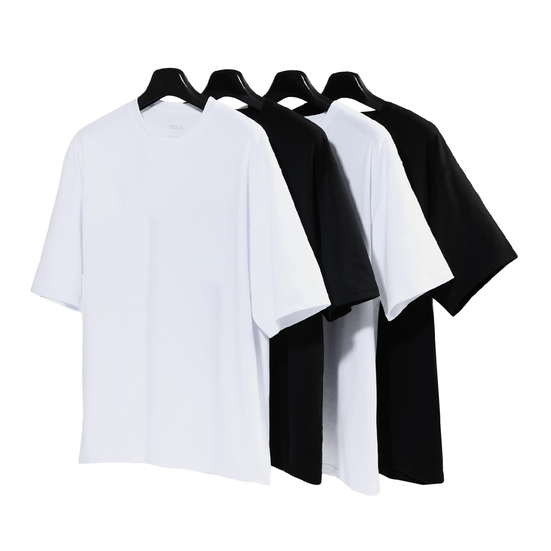 예일 [4PACK]쿨코튼 베이직 티셔츠(Yale [4PACK] Cool Cotton Basic T-Shirts) - 1