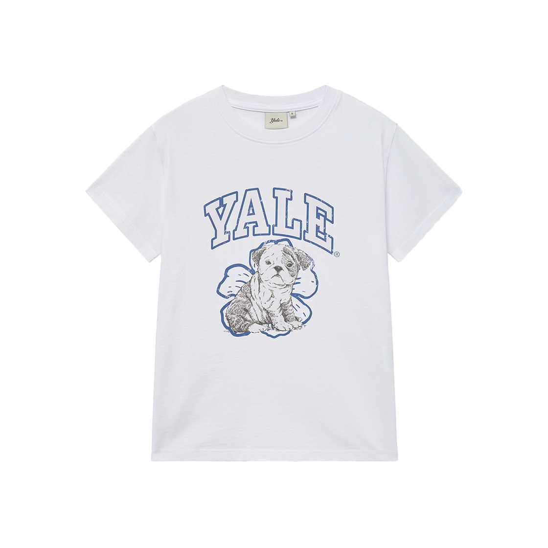 YFM1SS218AWH Yale Women's Vintage Flower Dan Short Sleeve White
