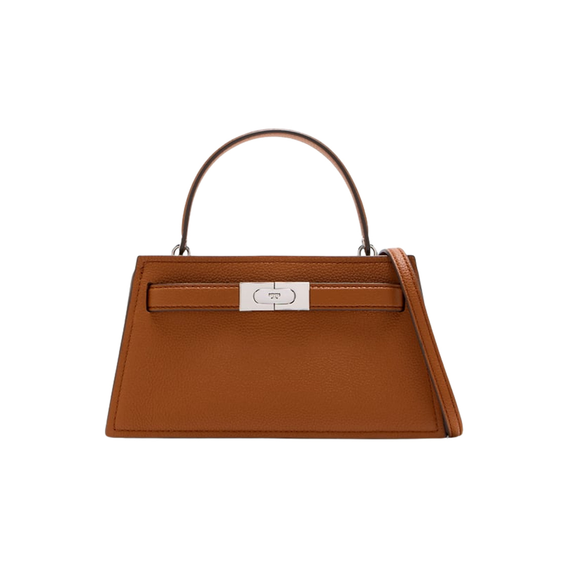 175603-200 Tory Burch Lee Radziwill Mini Top Handle Bag Bourbon