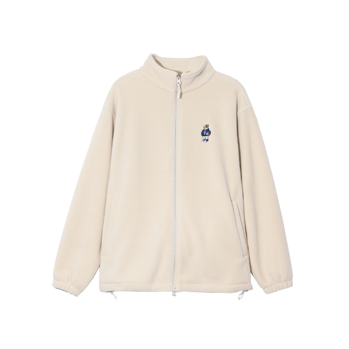 YC8JK2005IV / YD12JK2005IV / YEW1FJ304SIV Yale Embroidery Dan Fleece Jacket Ivory