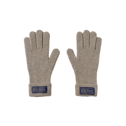YEW2GL301ABE Yale Wool Knit Gloves_Beige