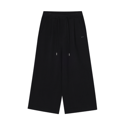 SH5PT800BK SONGZIO ZZERO Cashmere Blend Knit Wide Pants Black