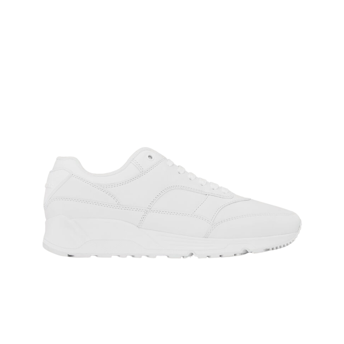 757319-00NAE-9051 Saint Laurent Bump Sneakers in Smooth Leather Blanc Optique