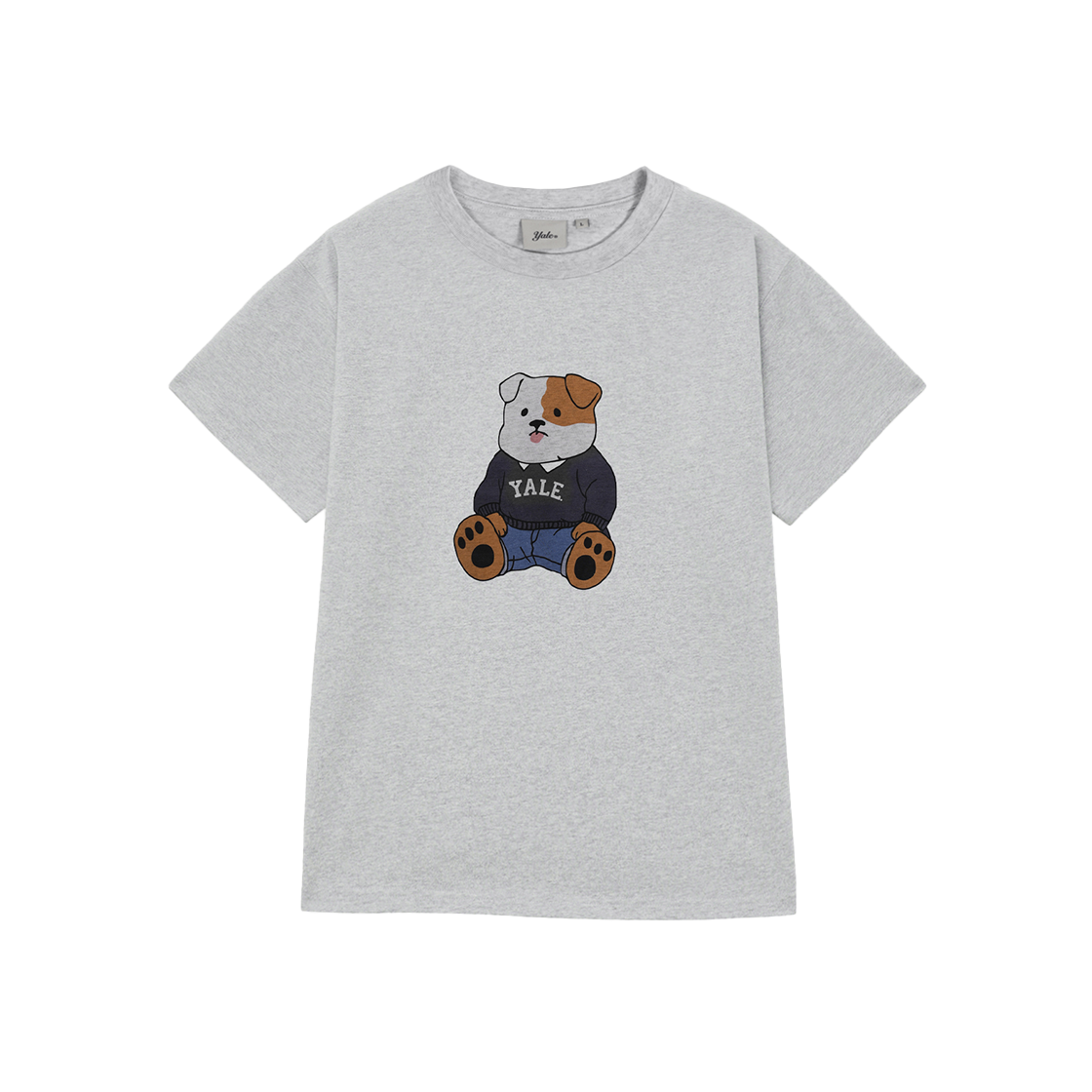 예일 소프트 불독 반팔 티셔츠_라이트 그레이(Yale Soft Bulldog Short Sleeve Light Grey)