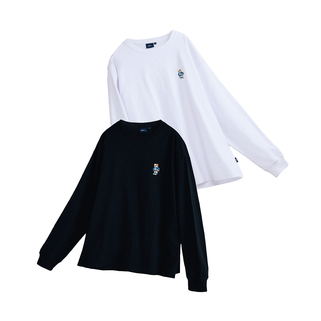 YES9LS301ABK Yale [2PACK] Embroidery Dan Long Sleeve White/Black