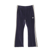Needles Bootcut Track Pants C/PE Velour Navy