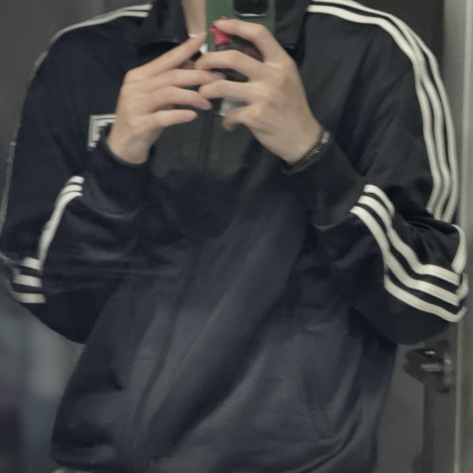 Adidas x Oasis Tour Firebird Track Top Black - US Sizing 착용 스타일 - 6