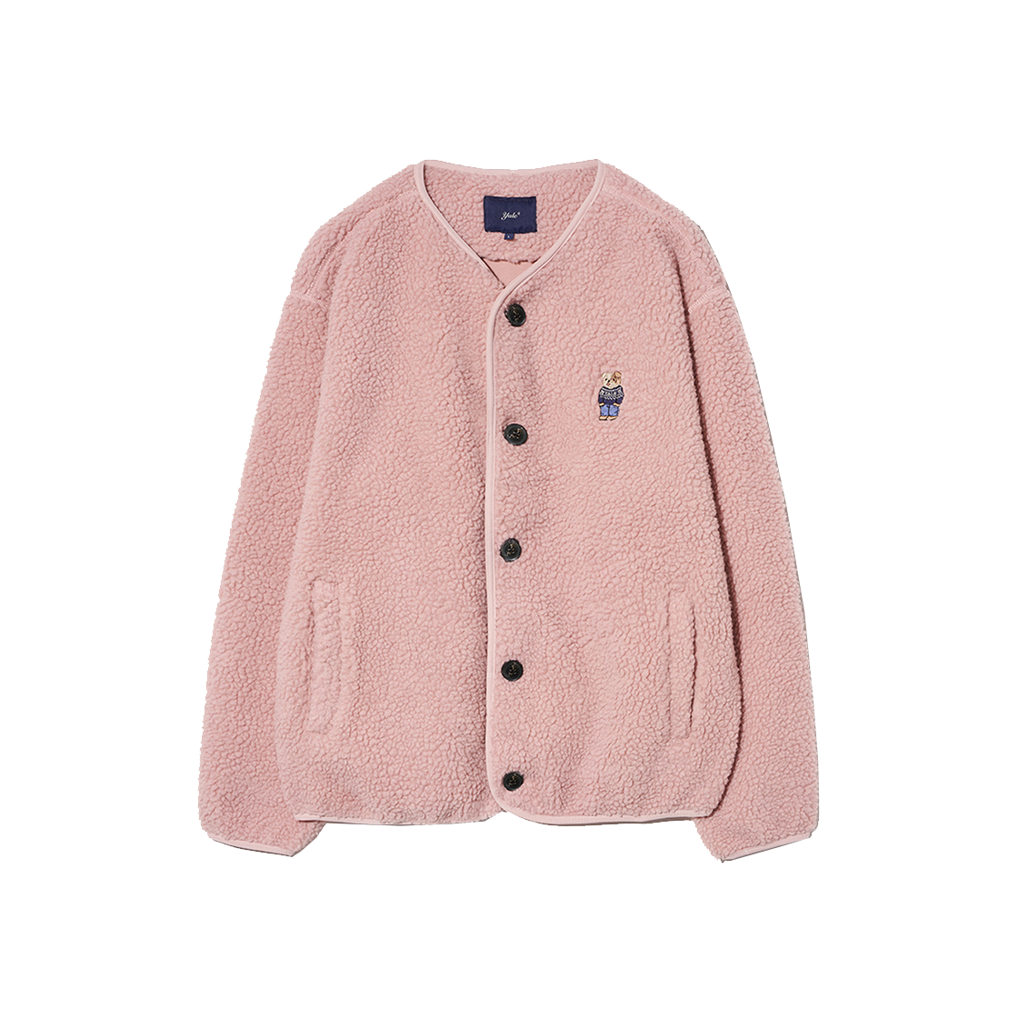 YEW1FJ301API Yale Nordic Dan Carless Boa Fleece Jacket Pink