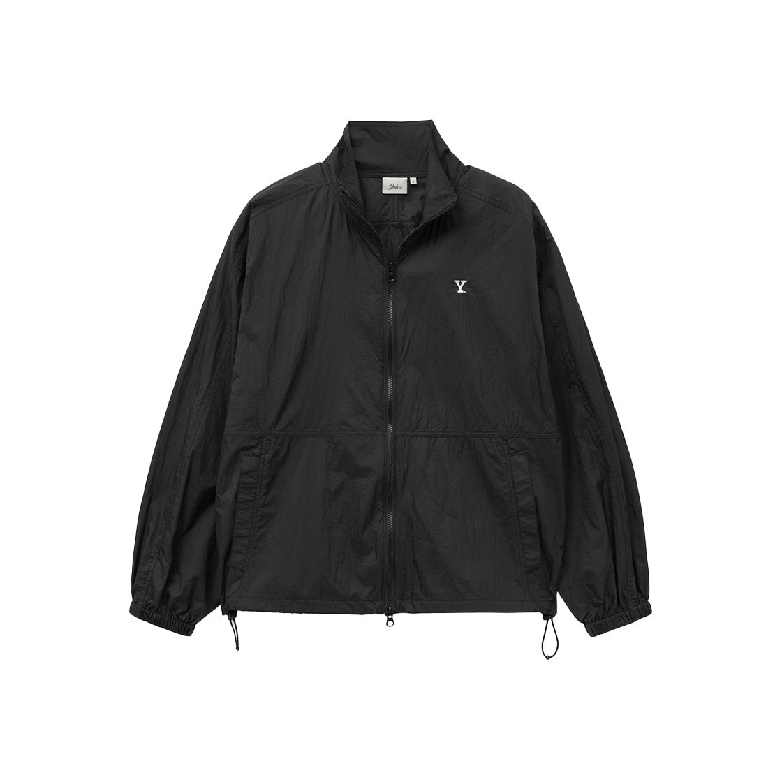예일 나일론 하프 스트링 자켓_블랙(Yale Nylon Half String Jacket Black)