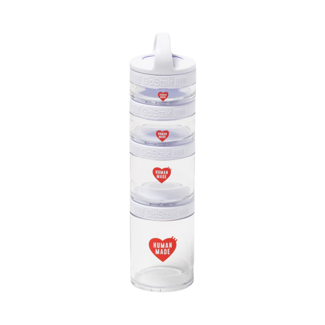 휴먼 메이드 x 블렌더 보틀 고스택 스타터 화이트 (4개입)(Human Made x Blender Bottle GoStak Starter White (4 Pack))