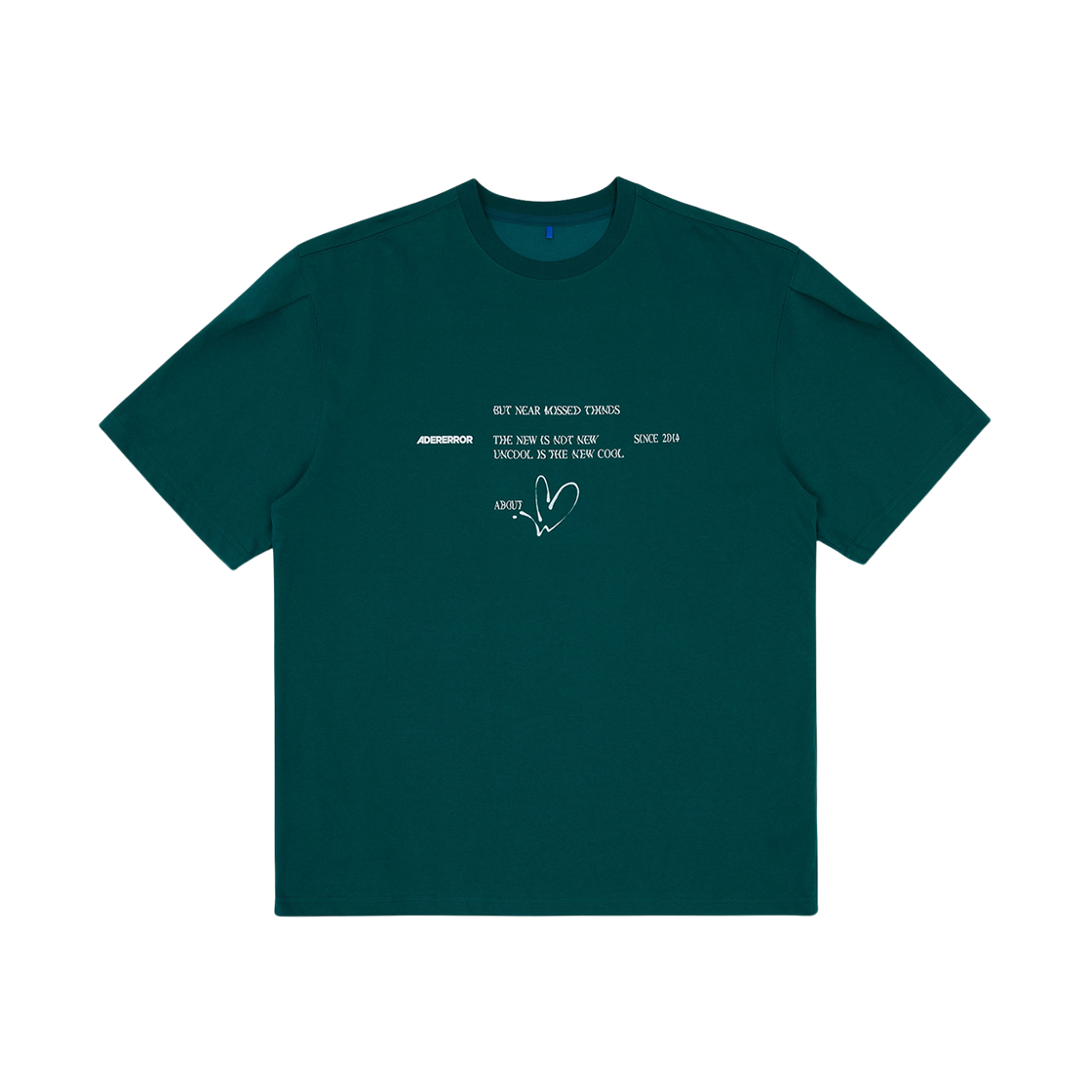 BMADFWTS0102GN Ader Error Twinkle Heart Logo T-Shirt Green