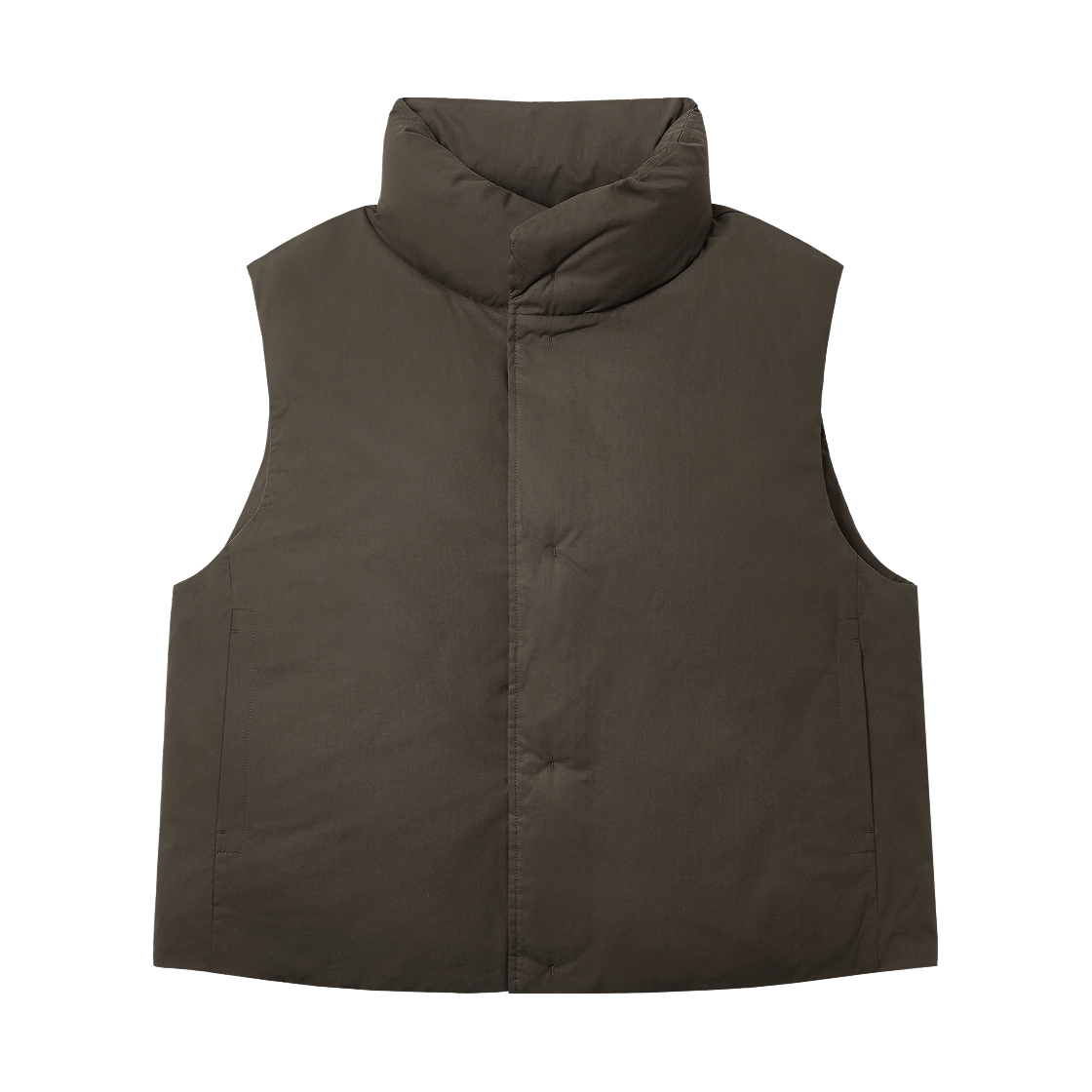 (W) 유니클로 U 퍼프테크 논 퀼팅 베스트 브라운 - KR((W) Uniqlo U Pufftech Non Quilting Vest Brown - KR)