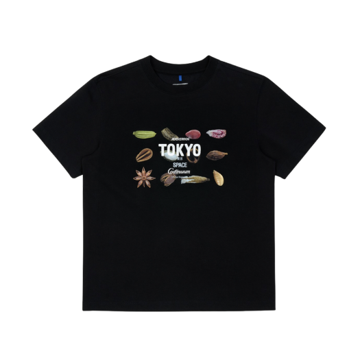 아더 에러 그래픽 티셔츠 블랙 - 도쿄 스페이스 한정 | Ader