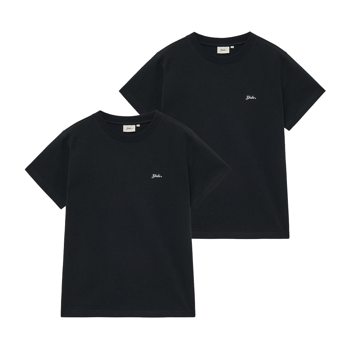 YFM9SS201ABB Yale [2PACK] Women's Snell Logo Short Sleeve Black/Black