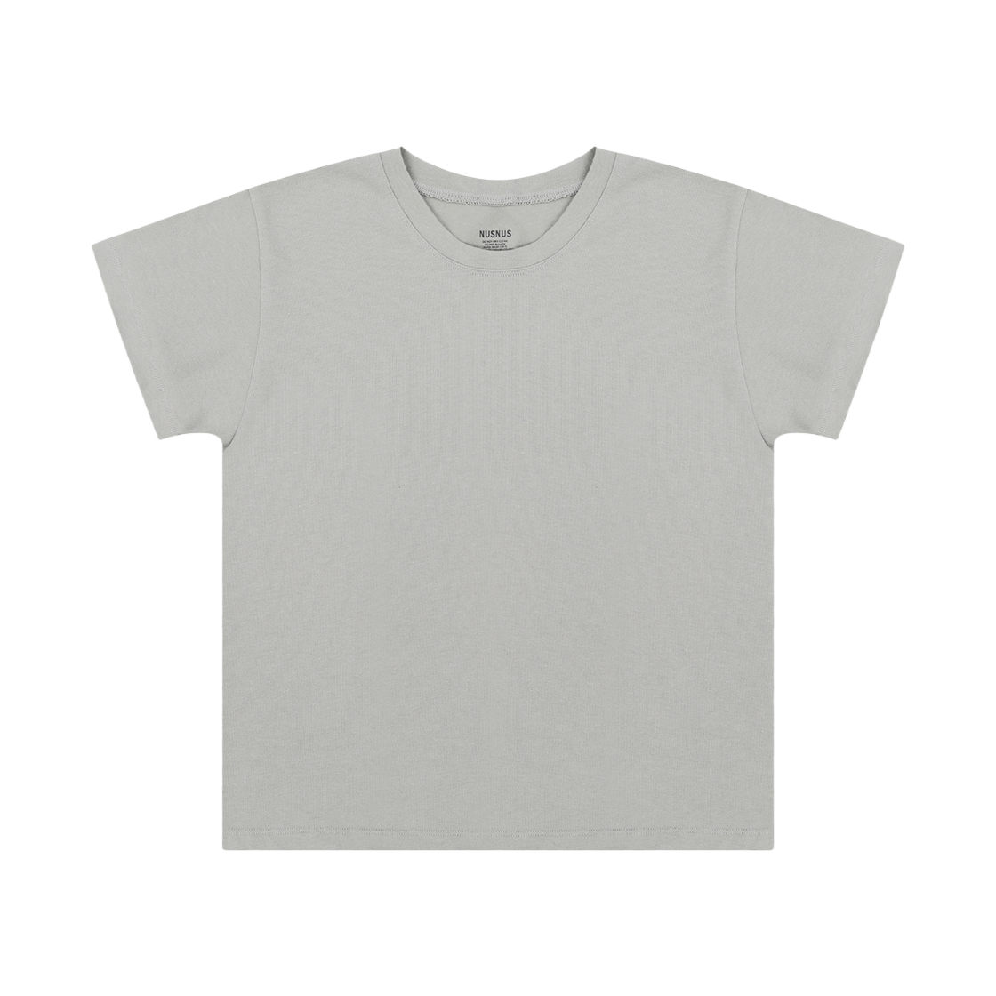 (W) 누스누스 퓨어 스트레치 티셔츠 도브 그레이((W) Nusnus Pure Stretch T-shirt Dove Gray)