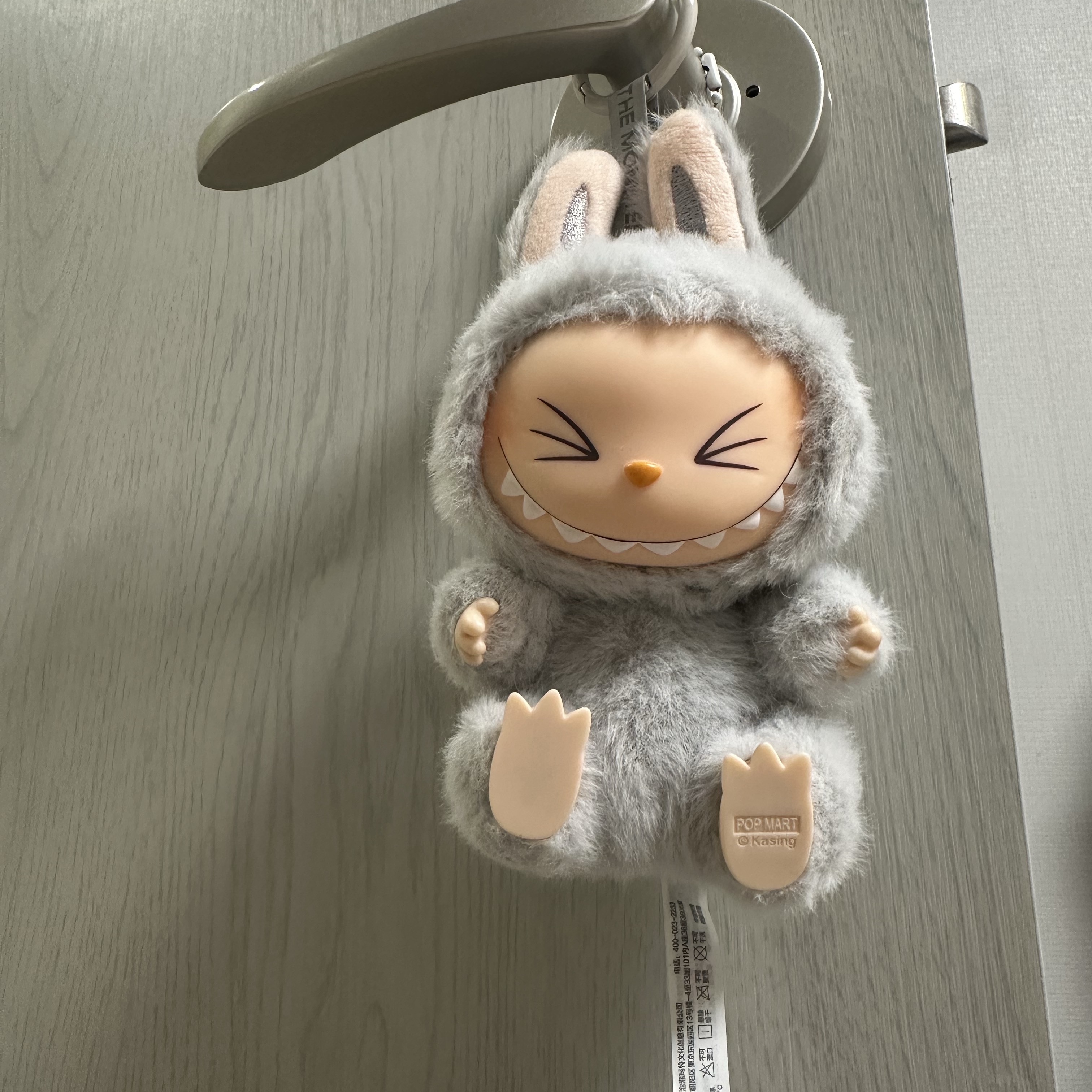 Pop Mart Labubu Let's Play Together Doll Series Hehe Keyring (Opened Case) 착용 스타일