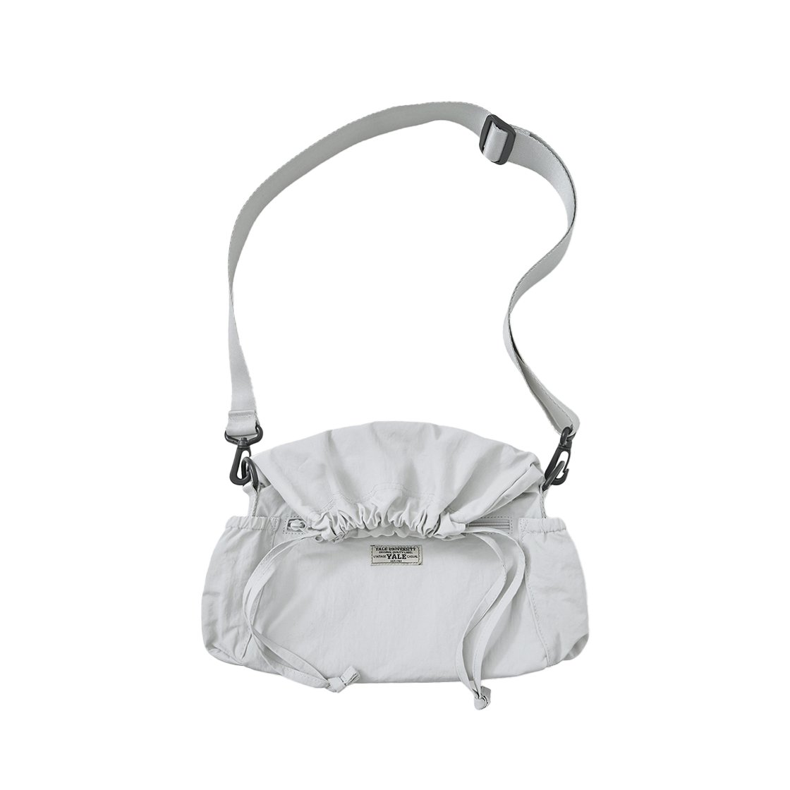 예일 드로우 스트링 미니 크로스백_그레이(Yale Drawstring Mini Crossbody Bag_Gray)
