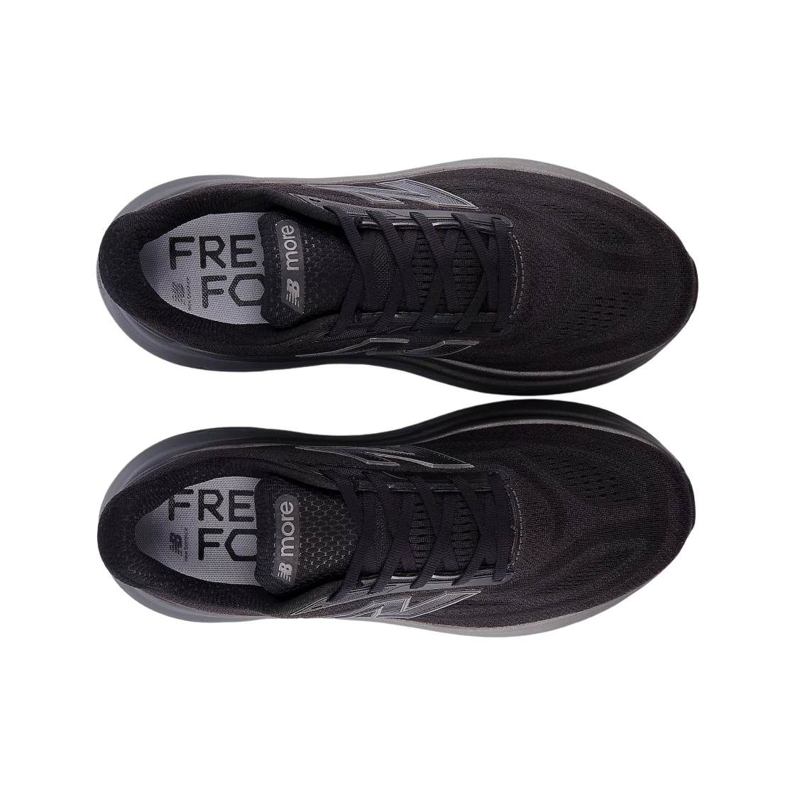 뉴발란스 프레쉬 폼 모어 v6 블랙 캐슬락 블랙 메탈릭 - 2E 와이드(New Balance Fresh Foam More v6 Black Castlerock Black Metallic - 2E) - 2