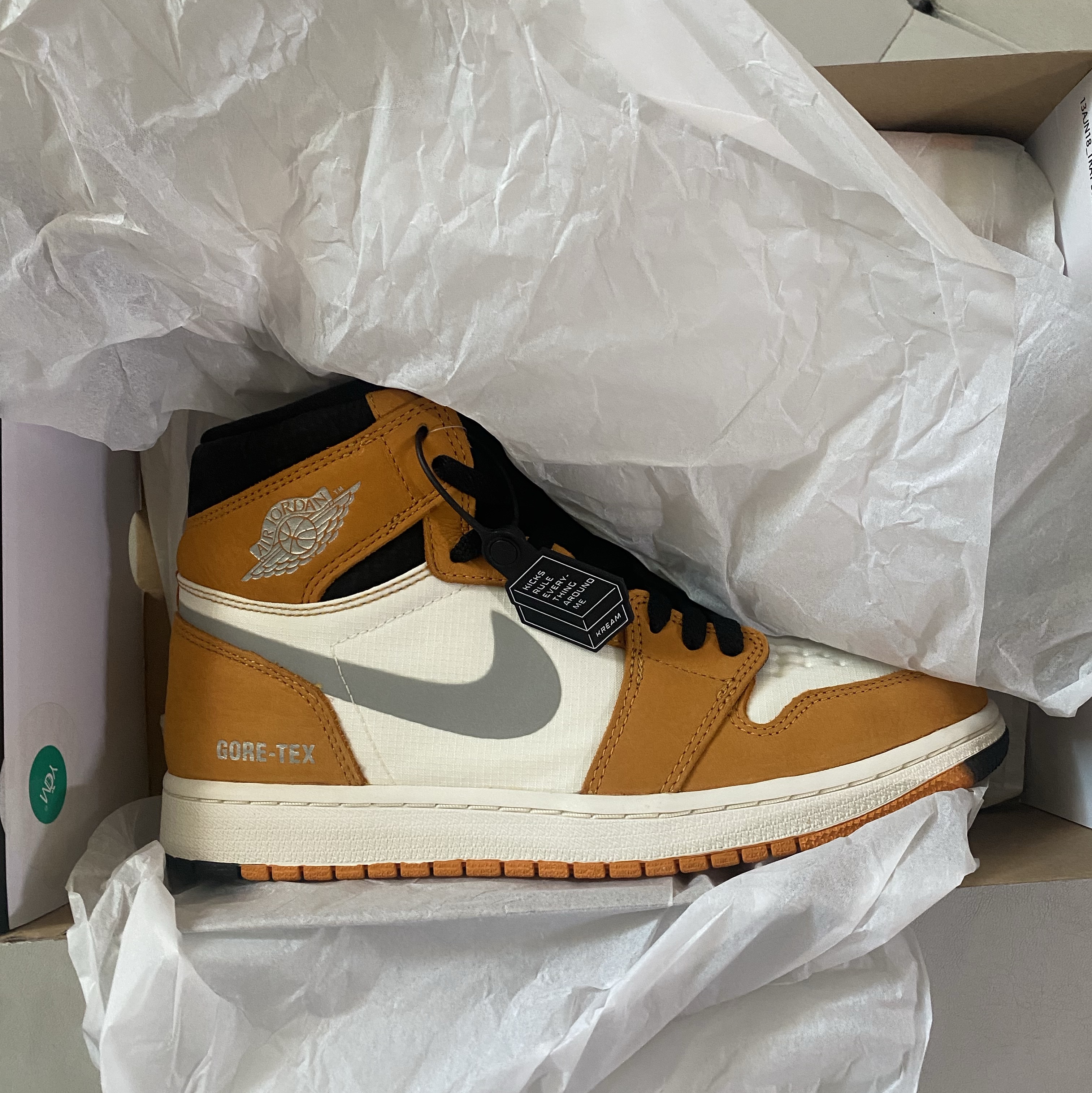 Jordan 1 Element Gore-Tex Light Curry 착용 스타일
