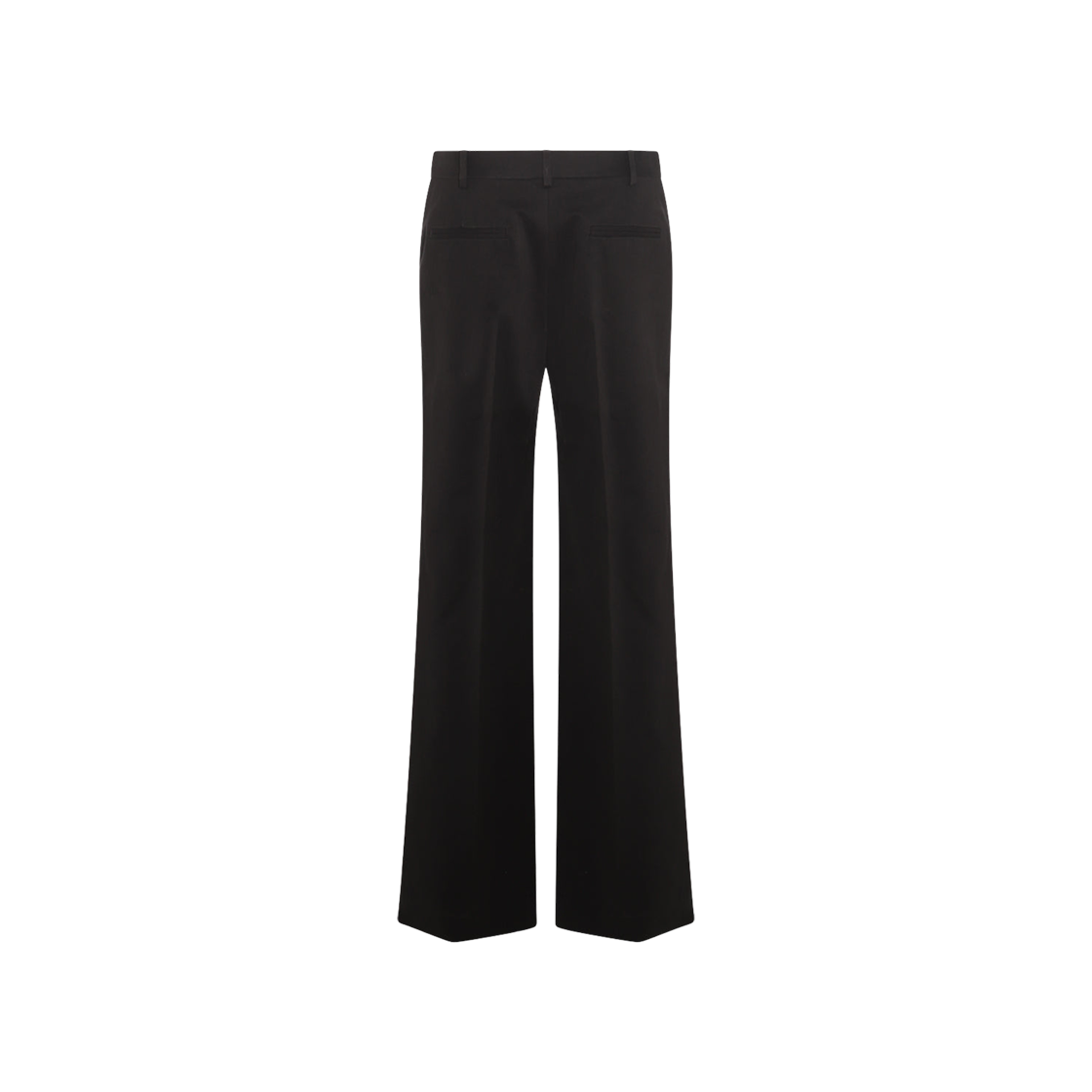 (W) 더 로우 코튼 스트레이트 팬츠 블랙((W) The Row Cotton Straight Pants Black)