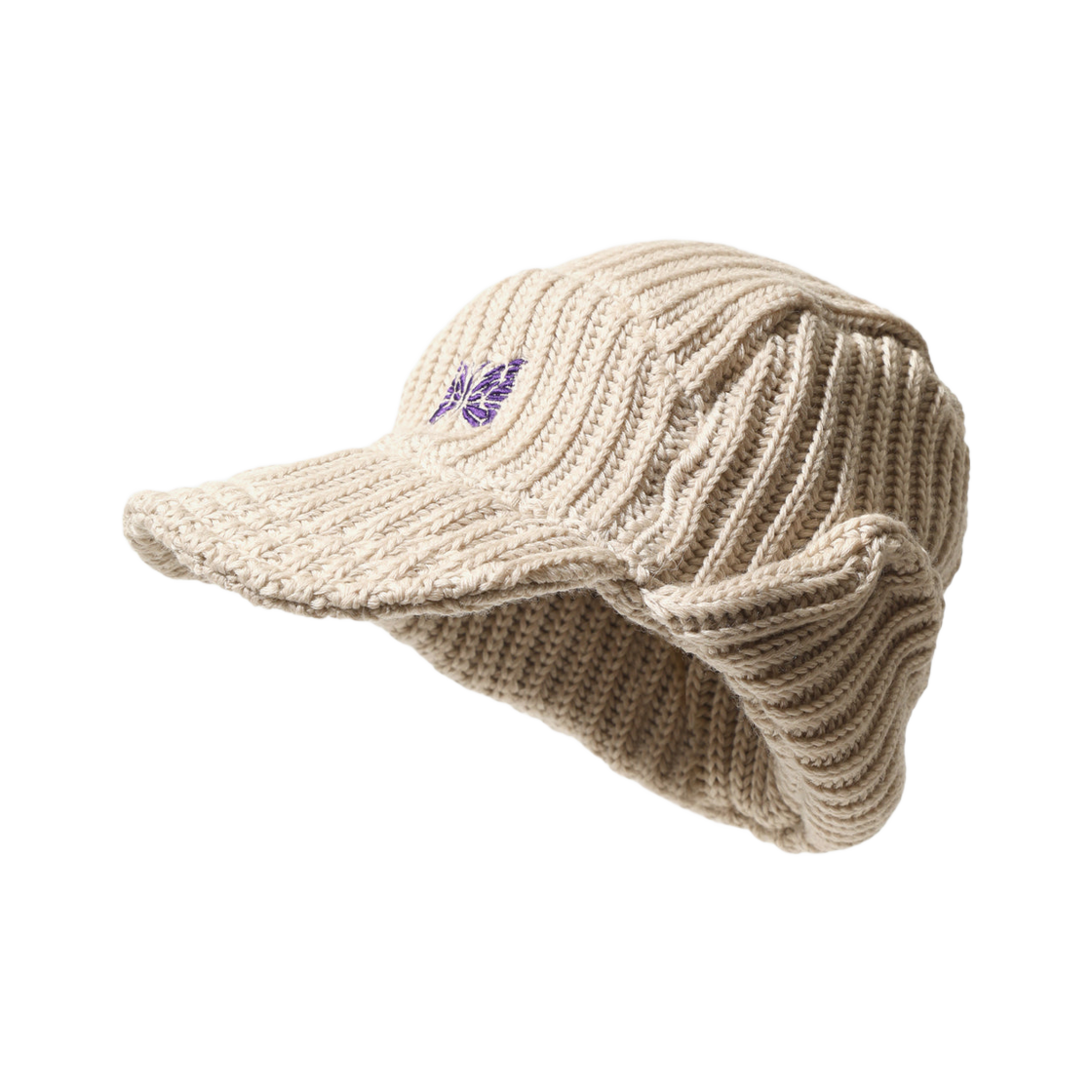 니들스 버드 슈팅 캡 메리노 울 베이지