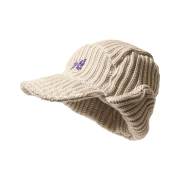 Needles Bird Shooting Cap Merino Wool Beige