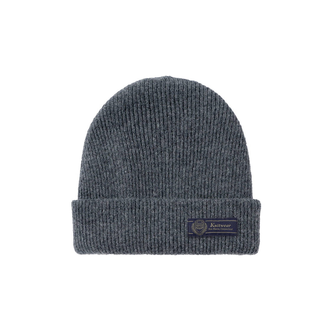 예일 울 니트 비니_차콜(Yale Wool Knit Beanie Charcoal)