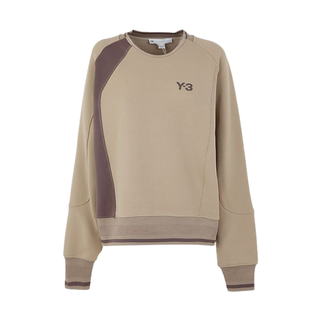 HT2351 Y-3 Chest Logo Crew Sweatshirt Beige