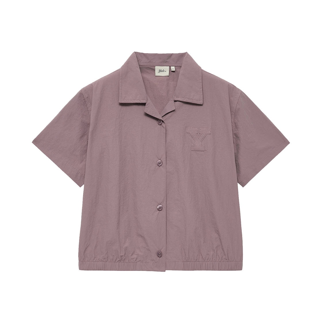 YFM1SH203APU Yale Lightweight Half Sleeve Crop Shirt Purple