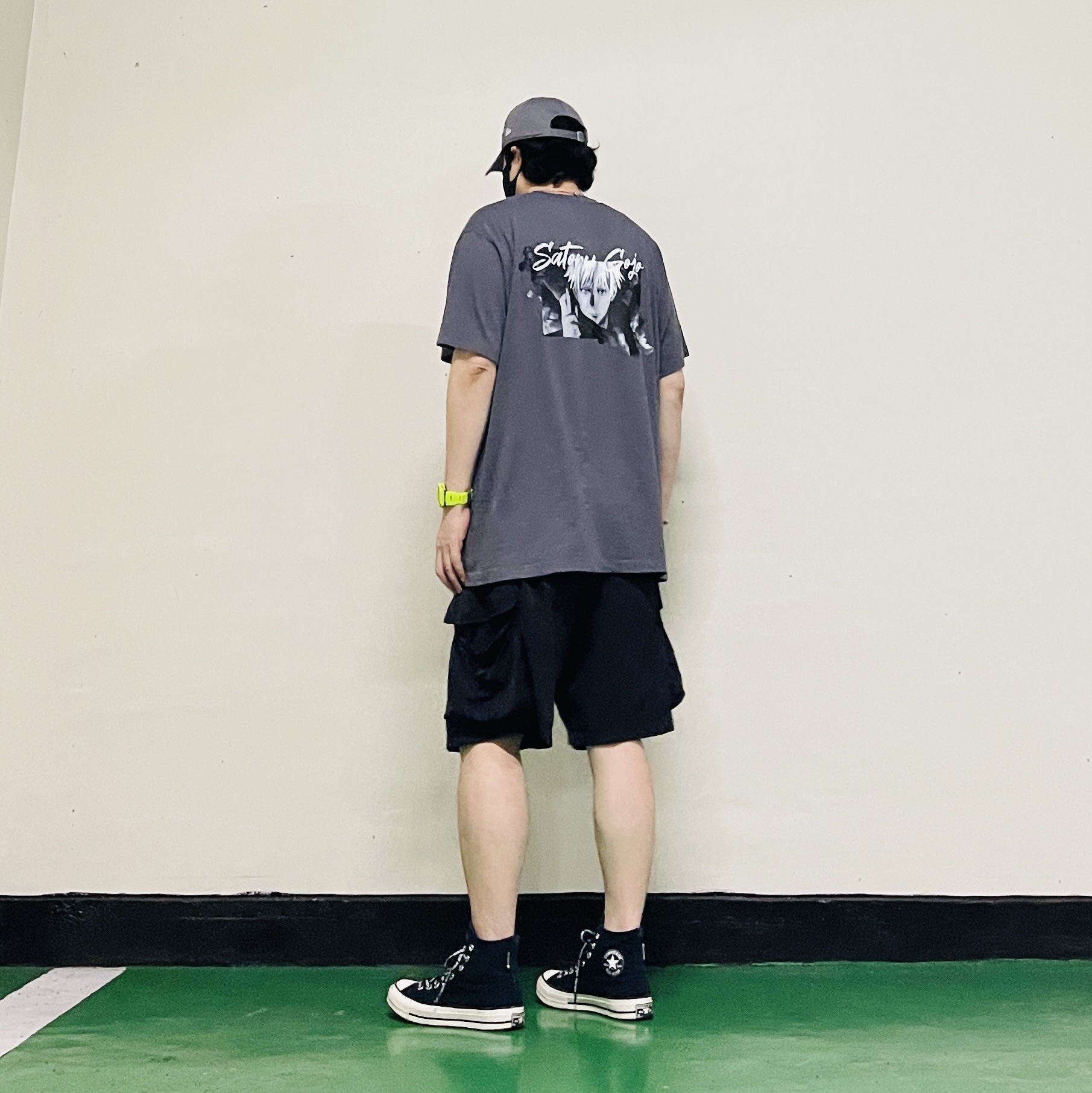 Casio G-Shock GBD-200-9, New Era x MoMA New York Yankees Cap Storm Gray 착용 스타일 - 2