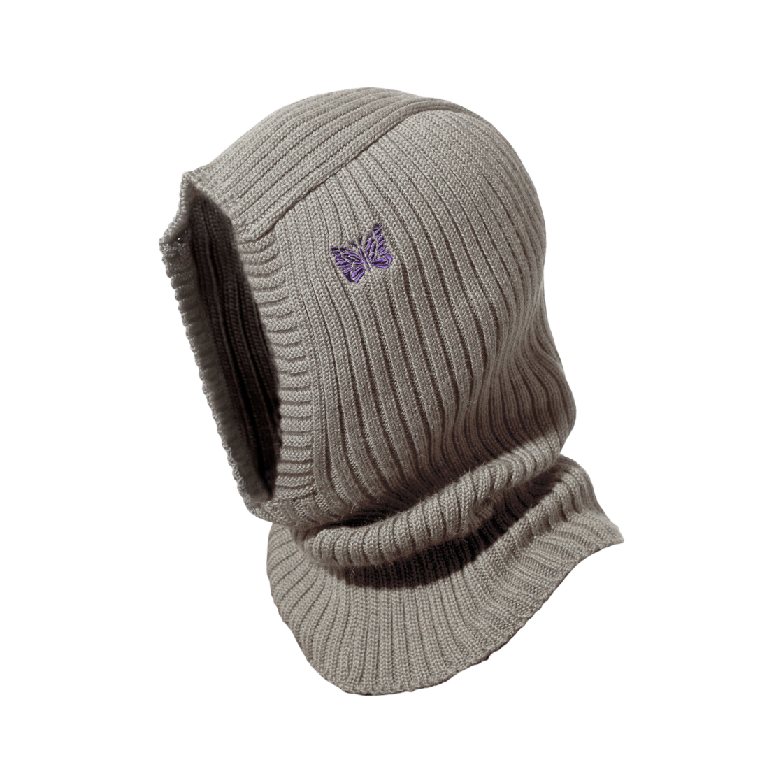 RW057B Needles Balaclava Merino Wool Grey