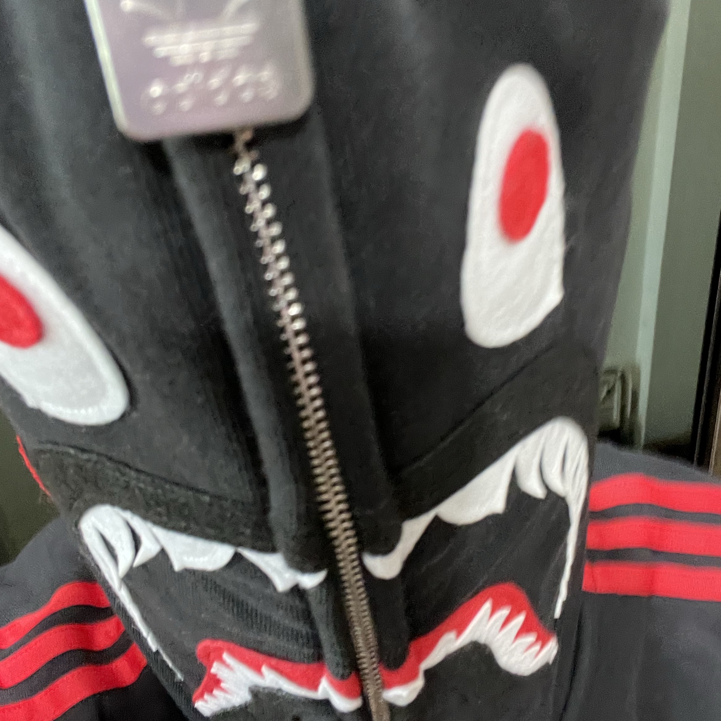 Adidas x BAPE Ultimate Shark Hoodie Black - KR Sizing 착용 스타일
