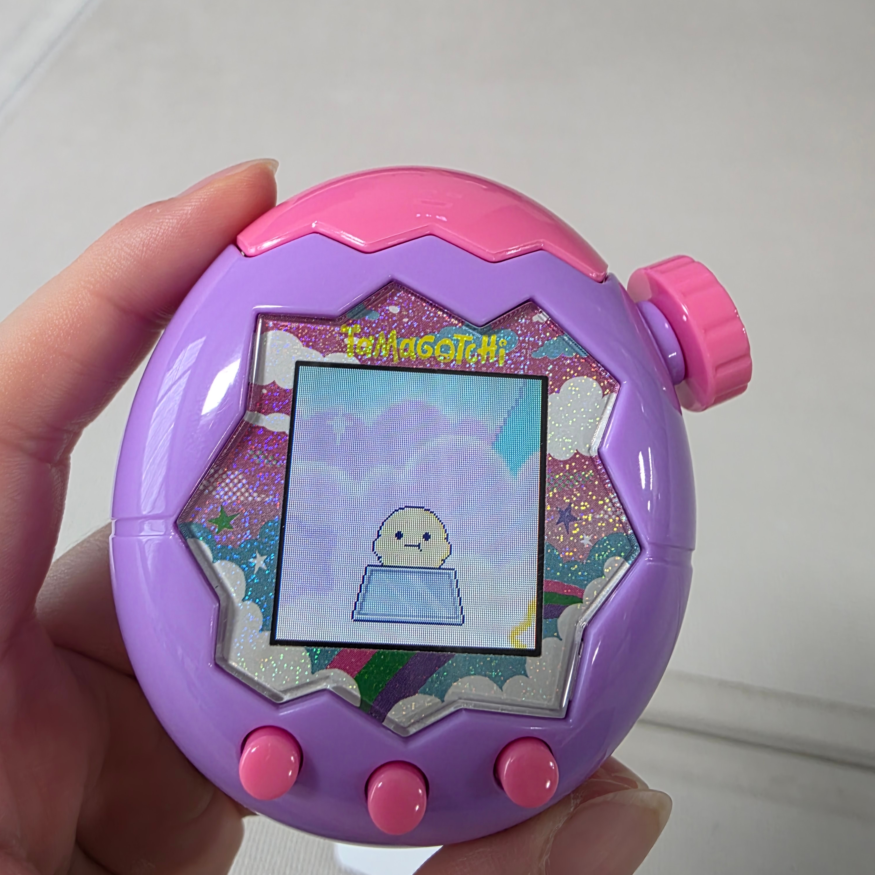 Tamagotchi Paradise Purple Sky 착용 스타일