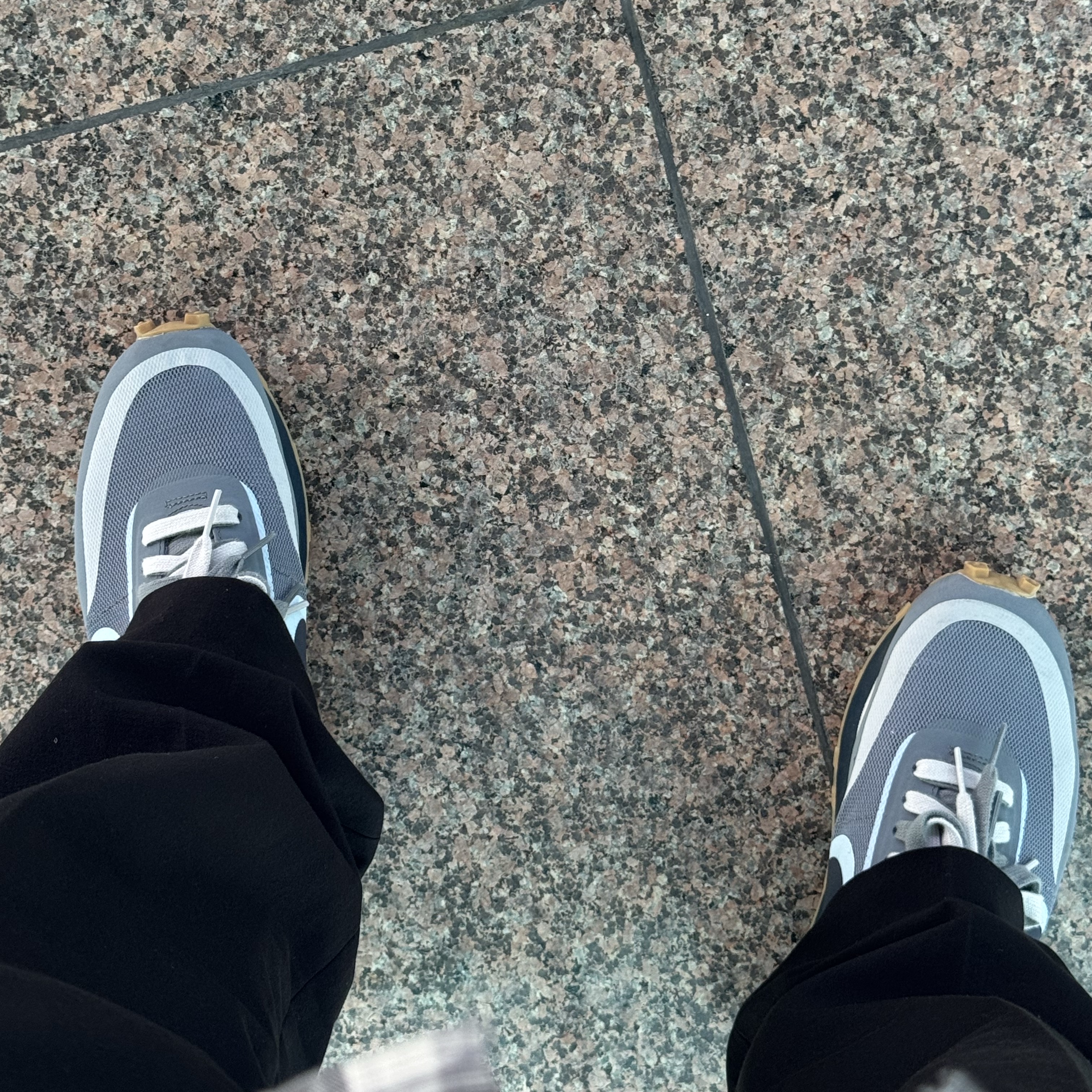 Nike x Sacai x Clot LDWaffle Cool Grey 착용 스타일