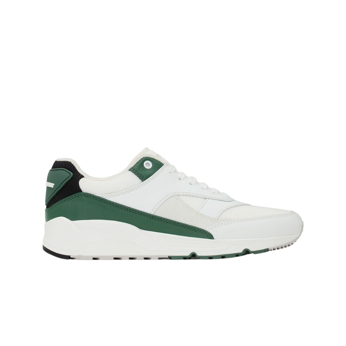 생로랑 스무스 레더 범프 스니커즈 화이트 다크 바질(Saint Laurent Bump Sneakers in Smooth Leather White Dark Basil)