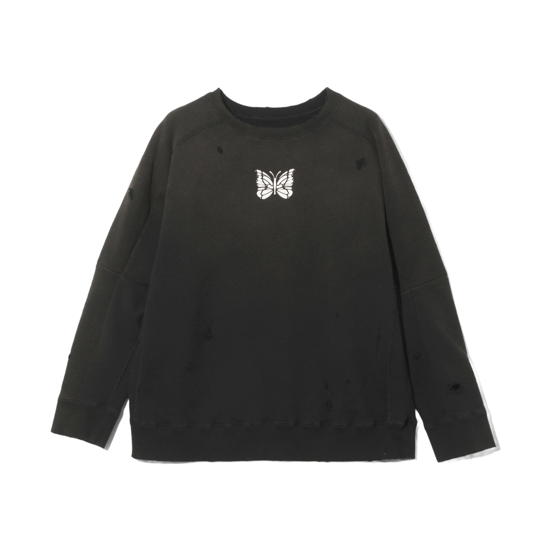 니들스 디컨스트럭티드 스웨트셔츠프렌치테리 블랙(Needles Deconstructed Sweatshirtfrenchterry Black)