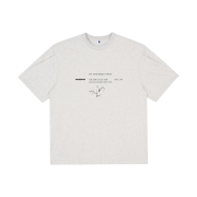Ader Error Twinkle Heart Logo T-Shirt Oatmeal