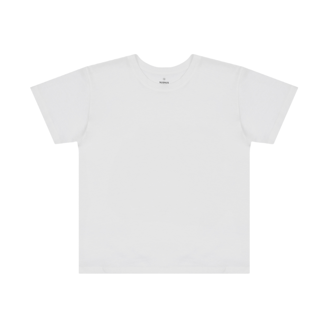 (W) 누스누스 울 티셔츠 화이트((W) Nusnus Wool T-Shirt White)