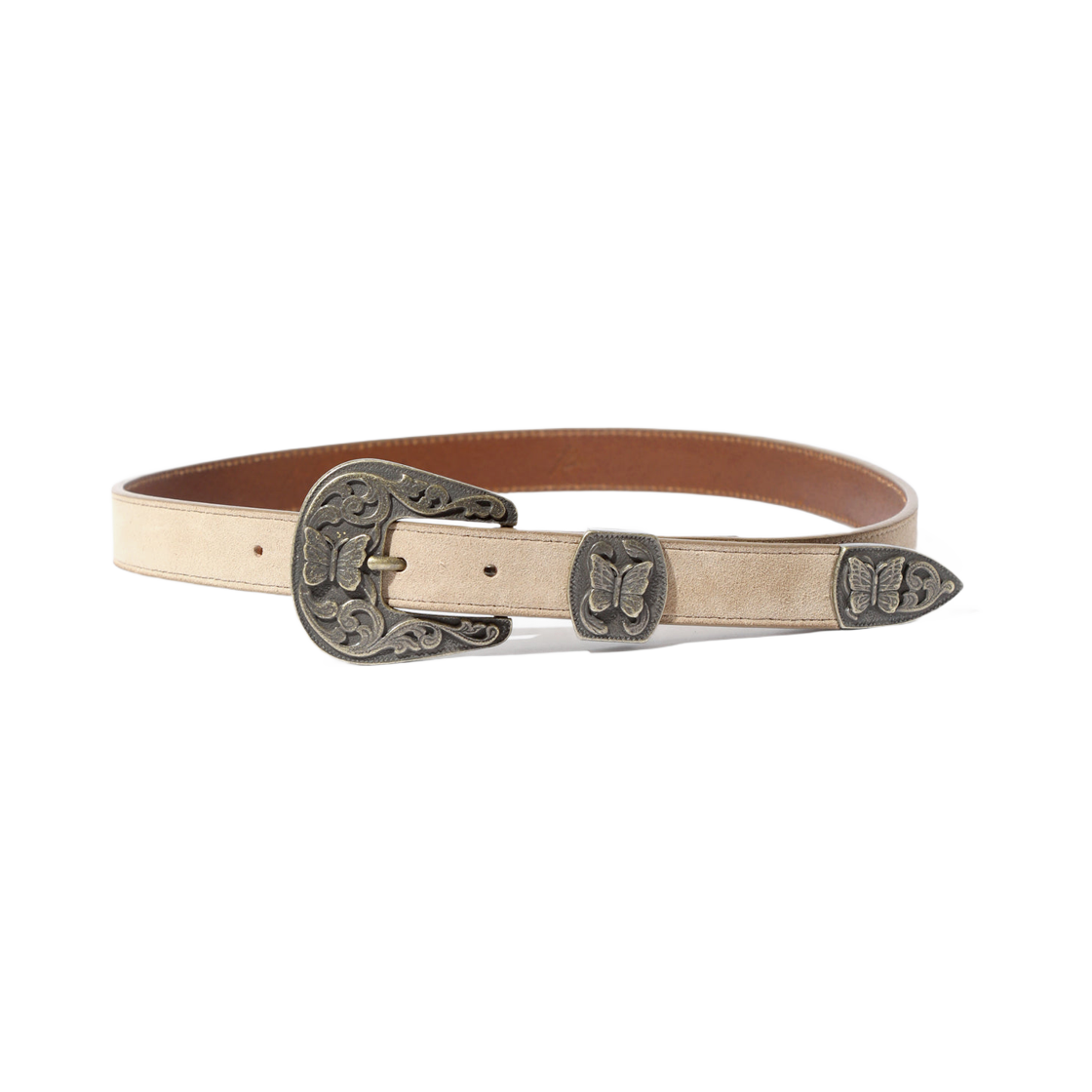 니들스 빠삐용 웨스턴 팁 벨트 스웨이드 토프(Needles Papillon Western Tip Belt Suede Taupe)