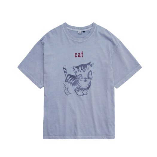 HK5LTS7004H0 Polyteru HANK Cat 1/2 Tee Blue