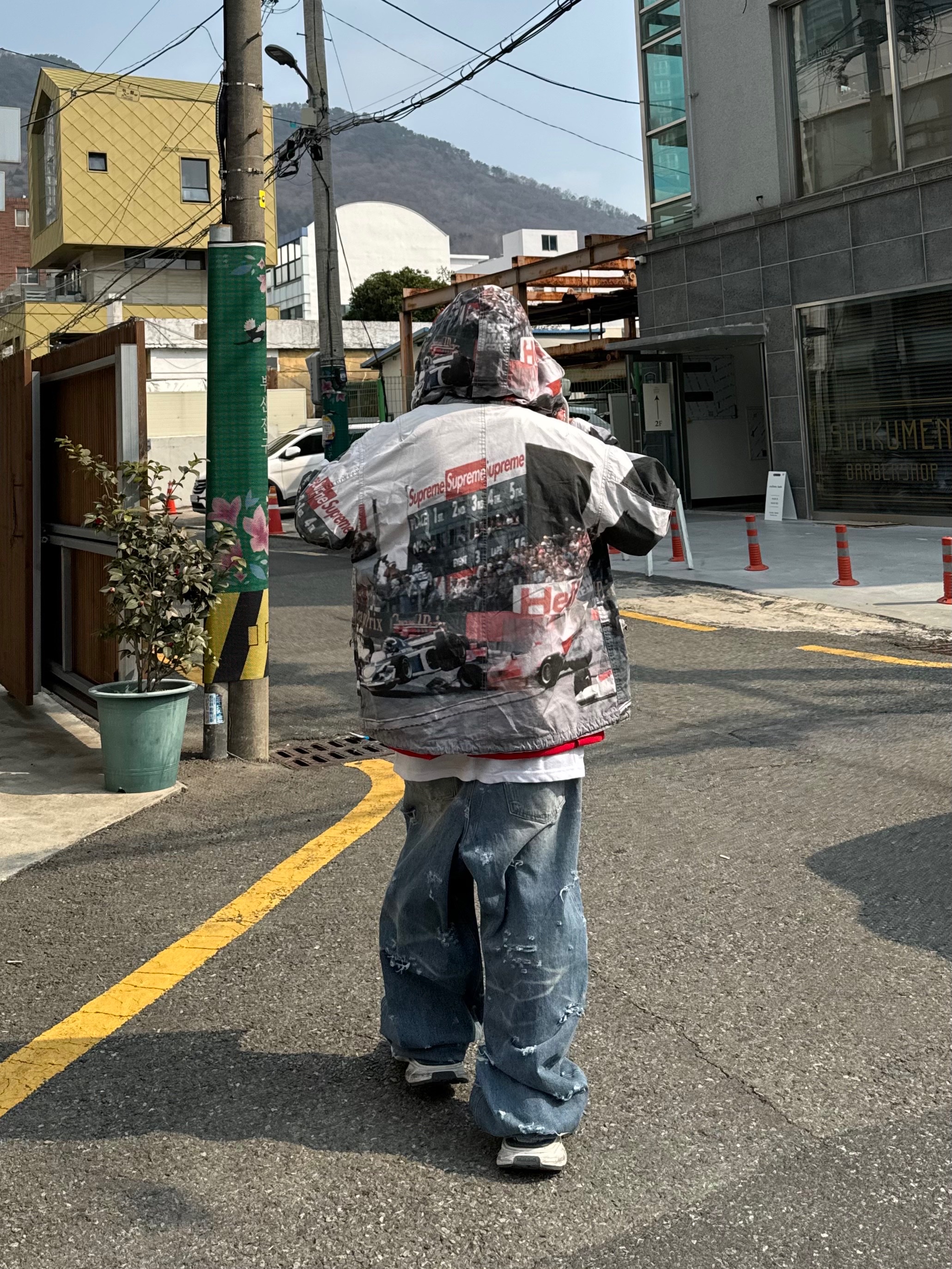 Supreme Grand Prix Parka Multi-Color - 19SS 착용 스타일 - 2