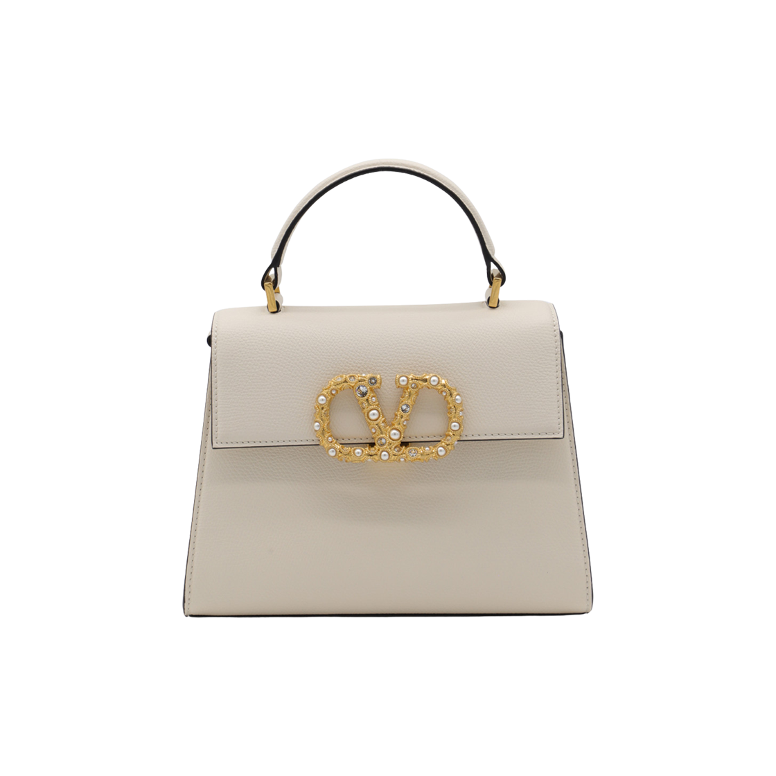 발렌티노 브이슬링 레더 탑 핸들 화이트(Valentino Vsling Leather Top Handle White)