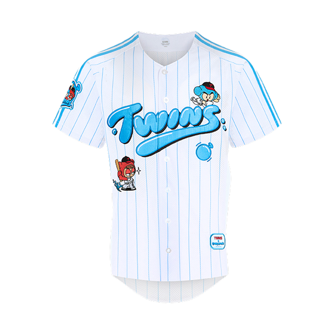 LG 트윈스 x 크레이지 아케이드 유니폼 스카이 블루 (논 마킹 버전)(LG Twins x Crazy Arcade Uniform Sky Blue (Non Marking Ver.))